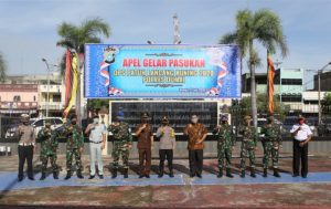Polres Dumai Lakukan Apel Gelar Pasukan Operasi Patuh Lancang Kuning 2020