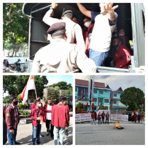 Aksi Solidaritas IMM Pekanbaru, Memperoleh Tindakan Represif dari Pihak Kepolisian