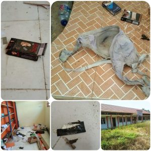 Miris! Tidak Berpenghuni, Gedung Evakuasi Bencana BPBD Rohul Jadi Sarang Mesum