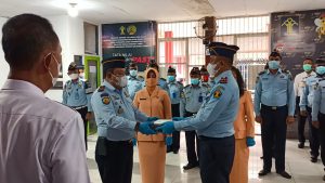 Gelar Sertijab, Bahtiar Sitepu Gantikan Eri Erawan Jabat Kalapas Pasir Pengaraian