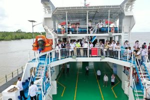 Perdana Berlayar, KMP Tirus Meranti Buka Akses Meranti – Dumai