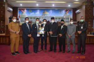 Bupati Rohil Afrizal Sintong Bacakan LKPJ Tahun 2021 Rapat Sidang Paripurna DPRD Rohil