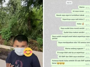 Novan Viral, Send Whatsapp to His Dead Mother