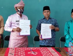 Penandatanganan Perjanjian Kerjasama (MoU), Universitas Riau FMIPA Dan KKN Terintegrasi Desa Cantik Dengan Camat Tebing Tinggi Barat