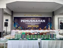 Bea Cukai Bengkalis Musnahkan BB Ilegal Senilai 3,5 Milliar