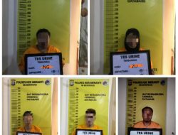 Polisi di Meranti Ringkus Lima Pengedar Sabu, Dua Diantaranya Wanita
