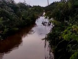 Jalan Penghubung Desa Lukun – Sungai Tohor Terendam Banjir, Ini Penyebabnya !