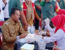 Wabup Rohil H. Sulaiman Ikuti Donor Darah Dalam Rangka Peringatan HBA Ke-63