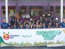 Rayakan RGE’s Founder Day, Apical Dumai Gelar Bakti Sosial Bantu Sekolah di Sekitar Wilayah Operasional