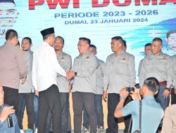 Walikota Ucapkan Selamat Kepada Pengurus PWI Kota Dumai Yang Baru Dilantik