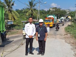 Apical Dumai Lakukan Perbaikan Jembatan dan Jalan di Kelurahan Lubuk Gaung Dumai