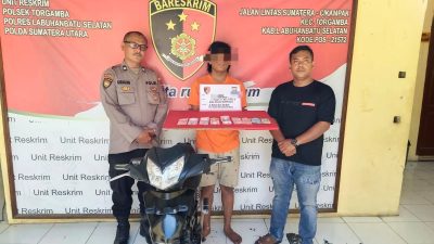 Polsek Torgamba Tangkap Pelaku Curanmor di Rokan Hilir