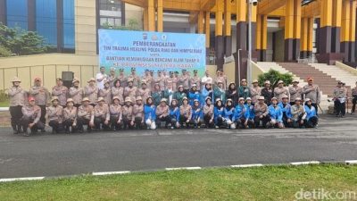 Bencana Agam, Polda Riau Utus 42 Psikolog untuk Trauma Healing Korban