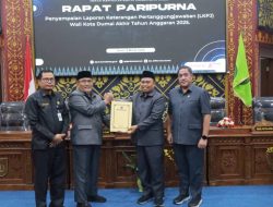 DPRD Dumai Gelar Paripurna Penyampaian LKPJ Wako TA 2025