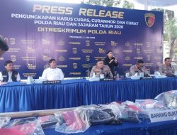 Polda Riau Ungkap 1.333 Kasus Kejahatan Jalanan, 525 Tersangka Ditangkap